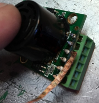 the soldering wick